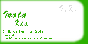 imola kis business card